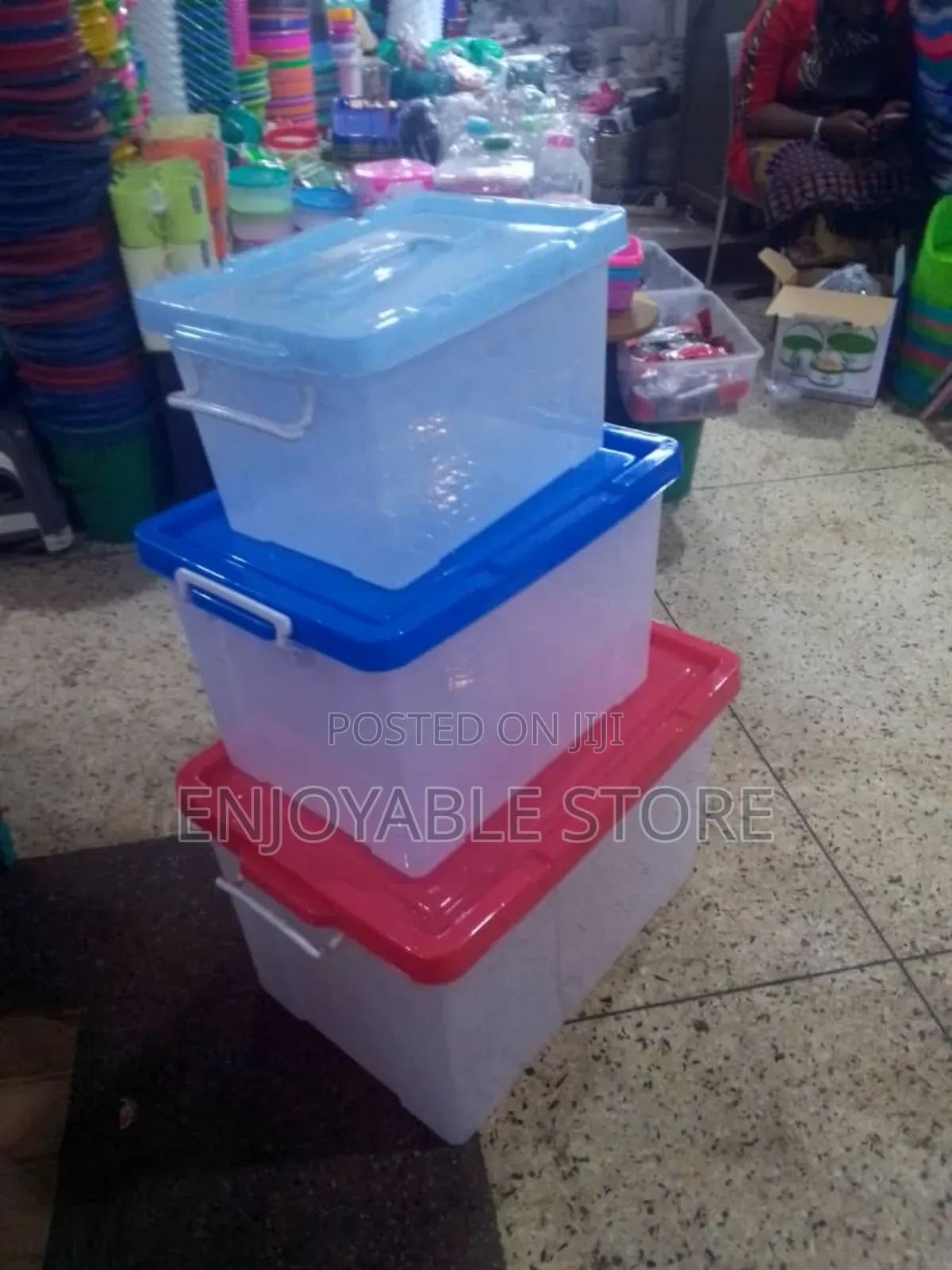 Plastic Storage Boxes 3pcs