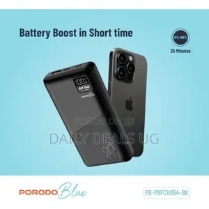 Porodo Blue Quick Charge Power Bank Mah, 20w – Black
