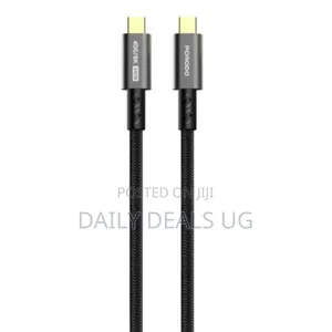 Porodo Woven Typec-C Cable 240w 40gbps 60hz - Black