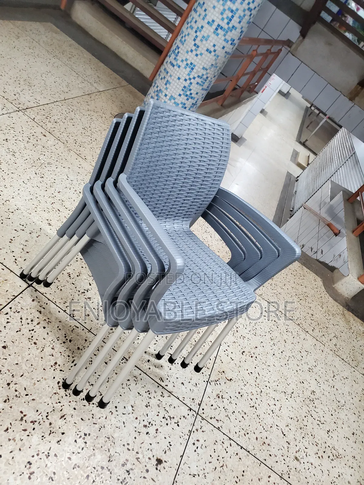 Outdoor Plastic Chairs Steel Leged