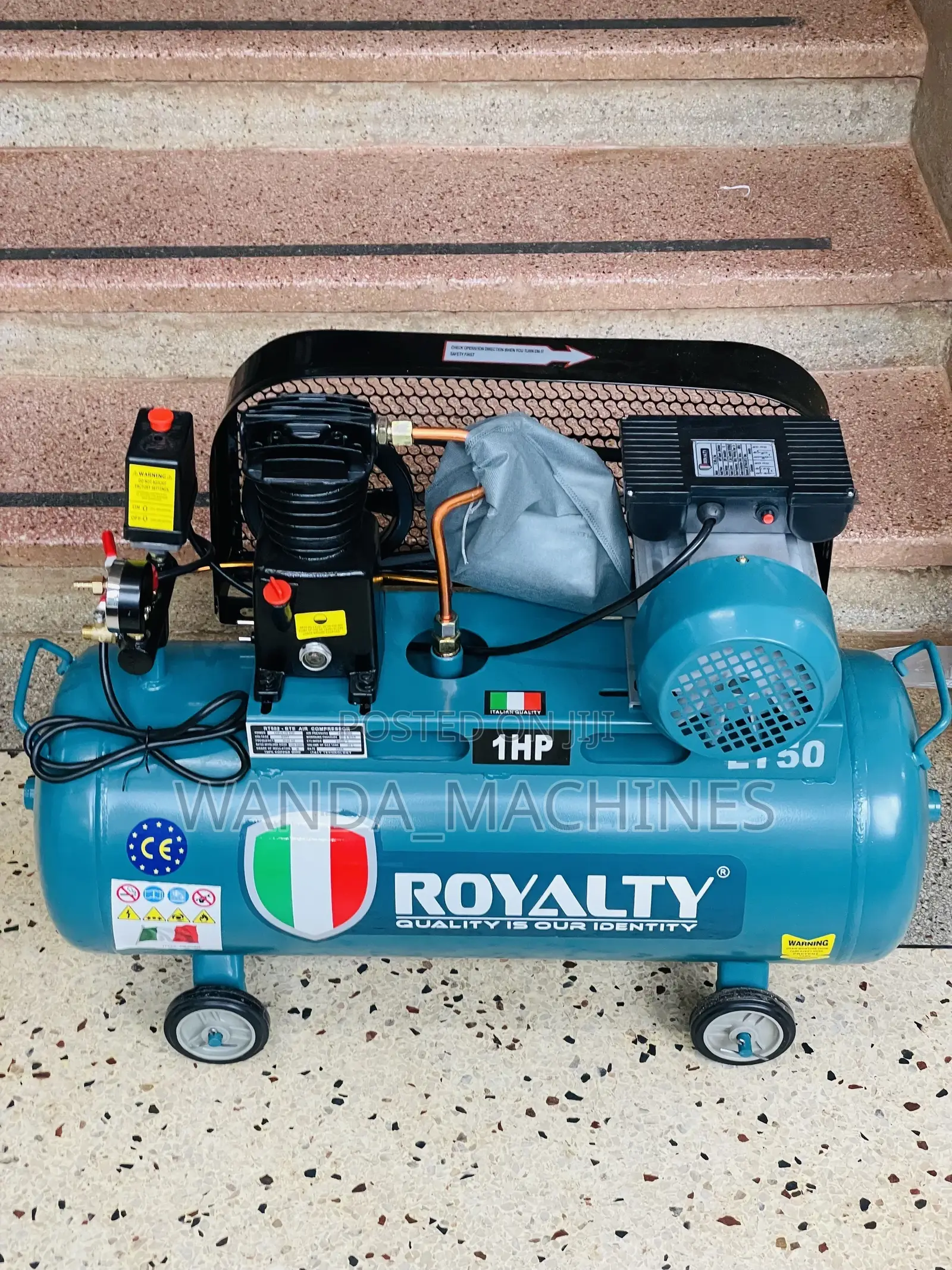 Electric Air Compressor 50l Italy Make