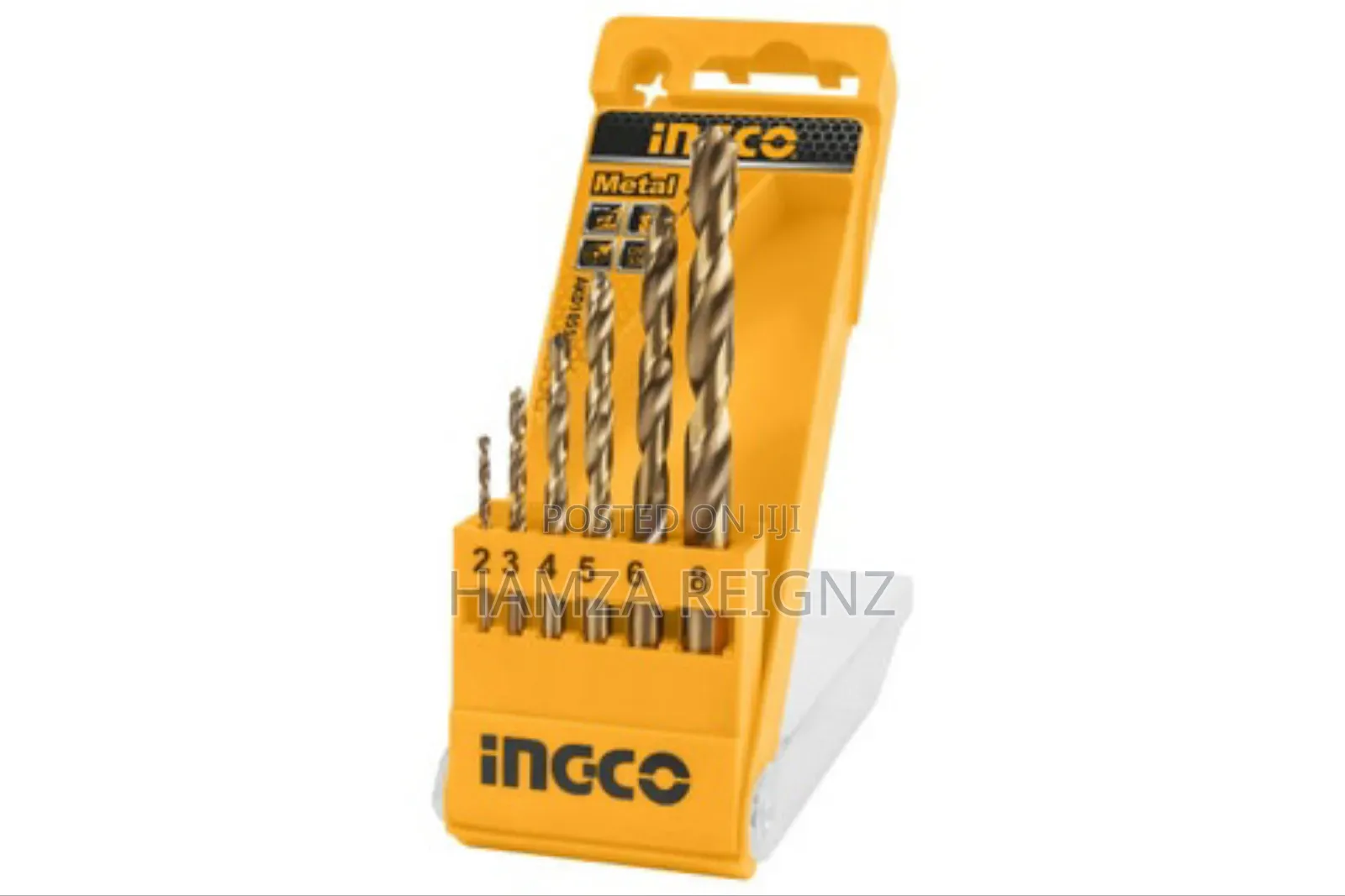 Ingco 6 PCS Metal Drill Bits Set 2-6, 8mm
