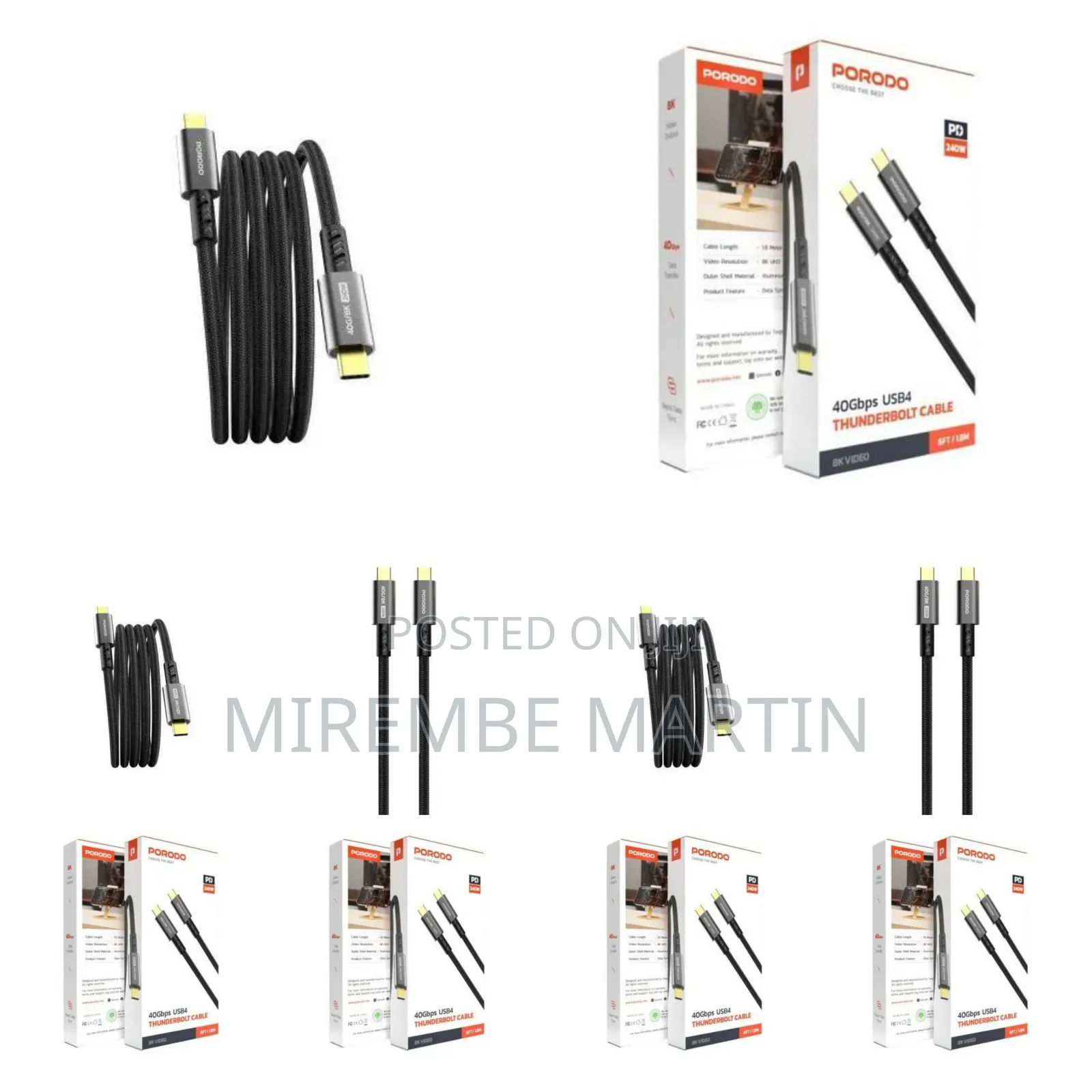 Type-C Super Fast Charging Cable 240w 40gbps 60hz