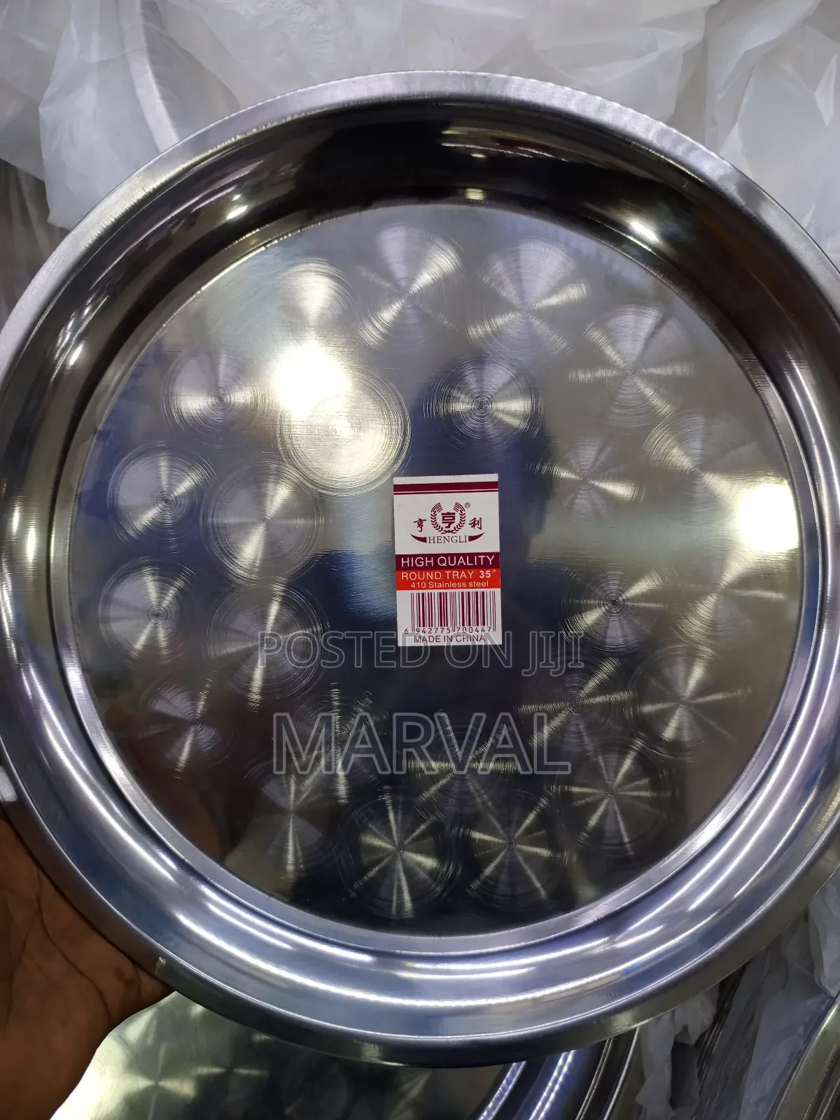 35 Inch High Quality Round Tray Set of 6pcs