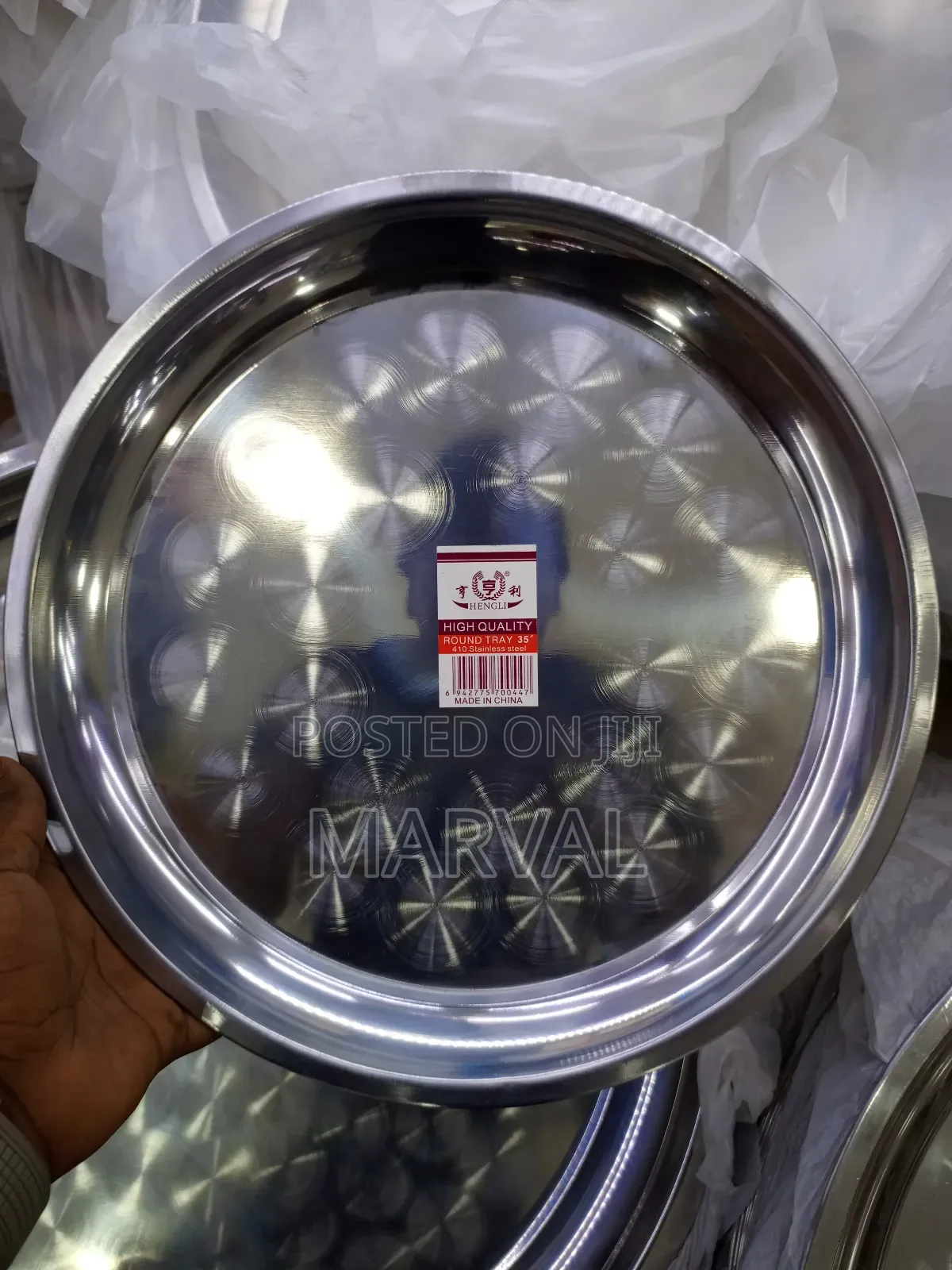 35 Inch High Quality Round Tray Set of 6pcs