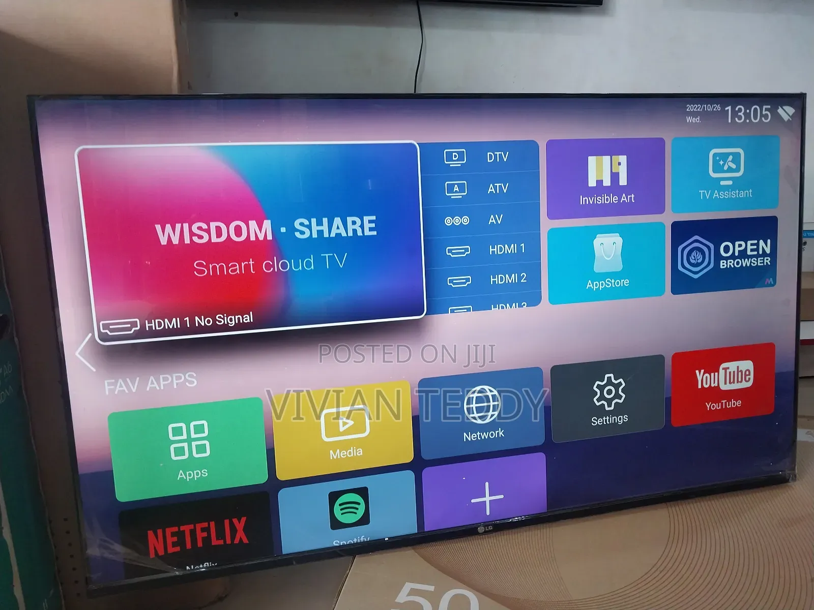 50" LG TV Smart With Netflix