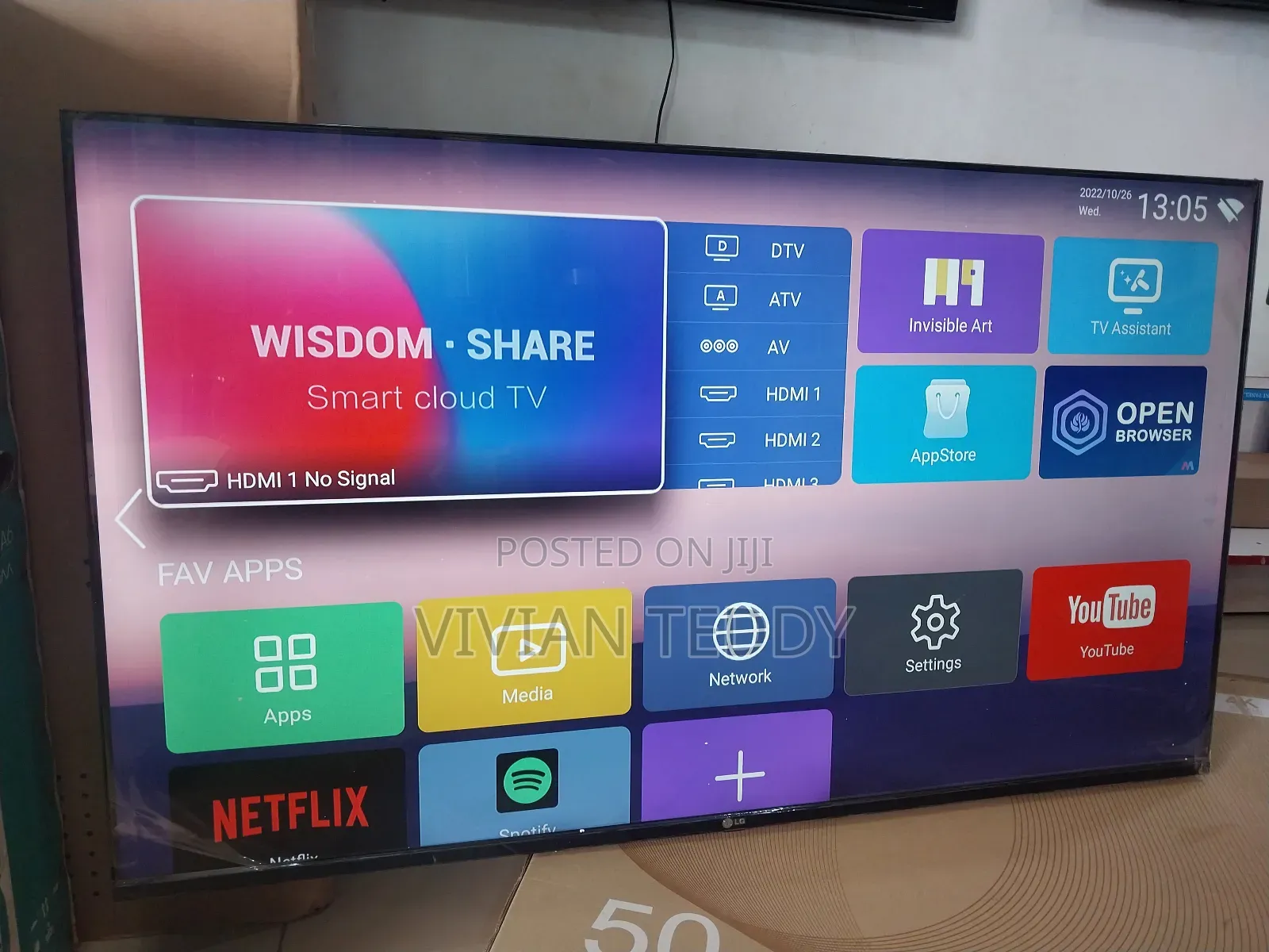 50" LG TV Smart With Netflix