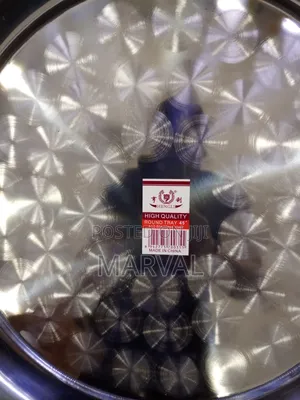 6pieces of 45 Inch Round Stainless Steel Serving Tray