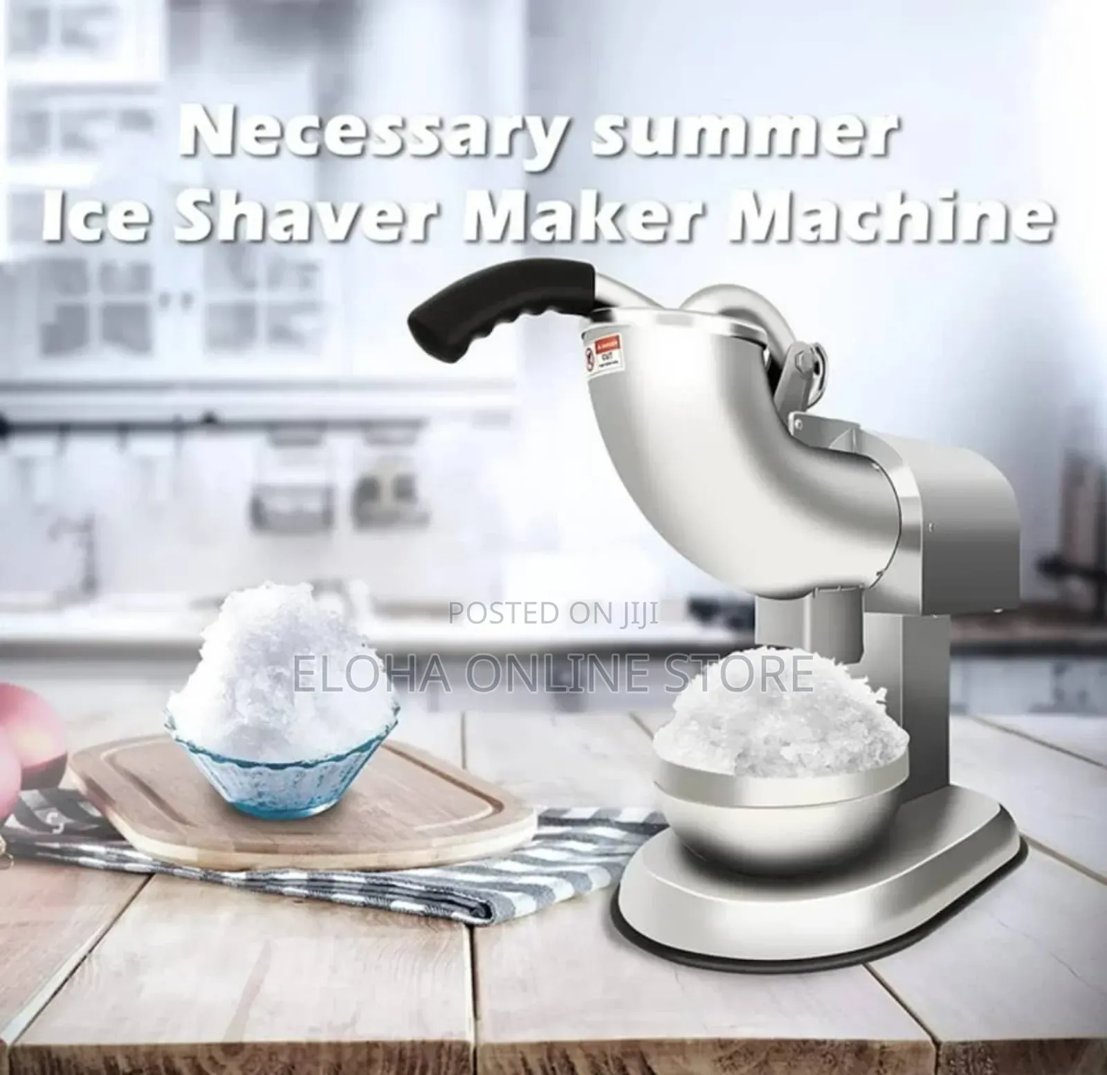 Double Blade Electric Ice Shaver Crusher Machine