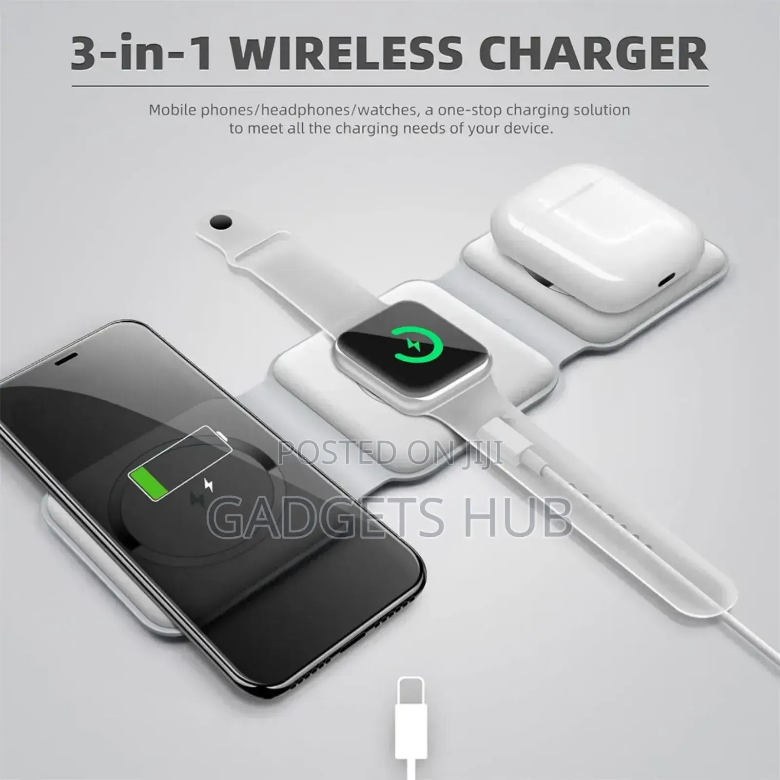 In 1 Wireless Charger
Magnetic Portable Charger Station