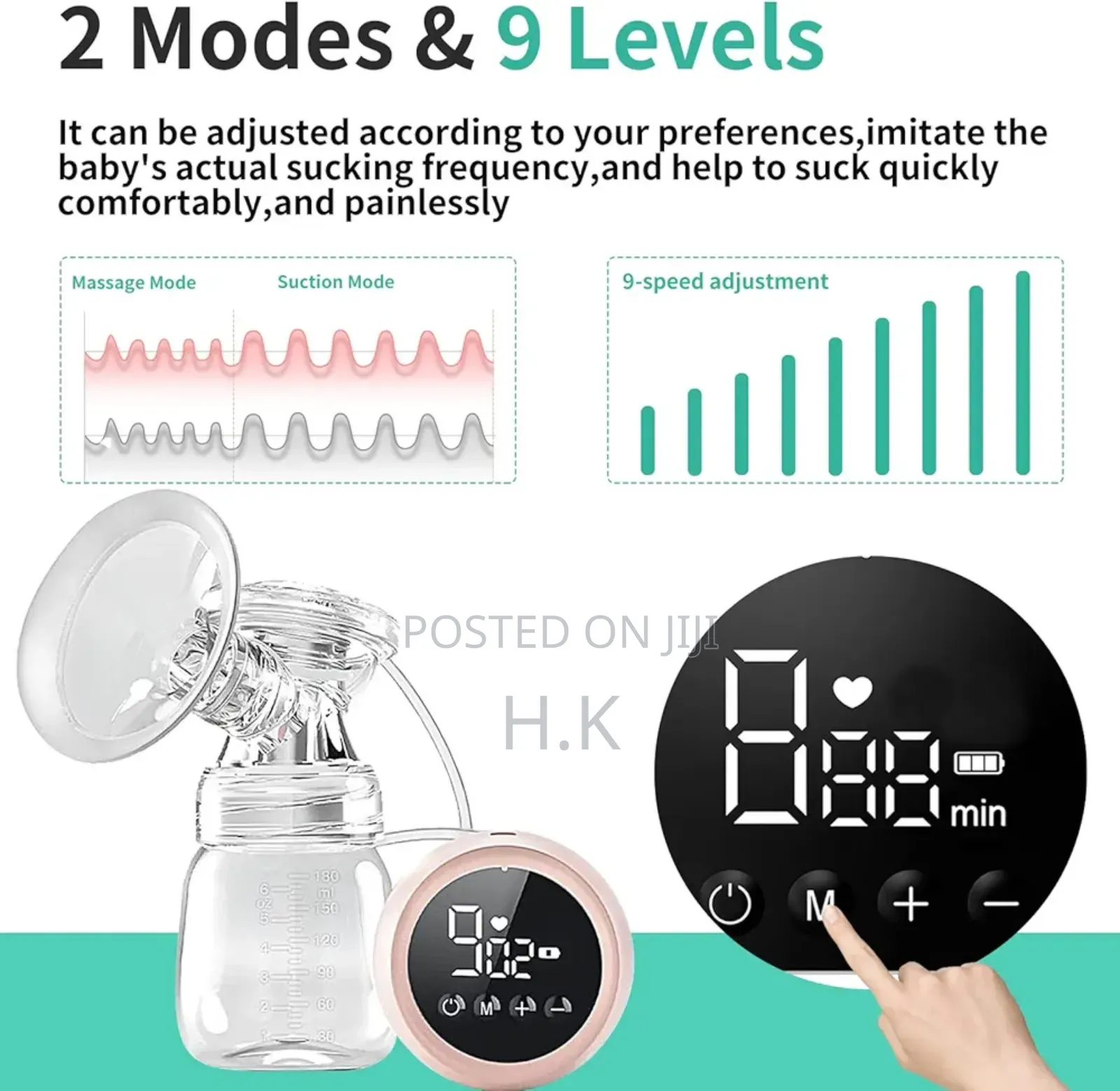 Electric Breast Pump, Model: Mz-608t