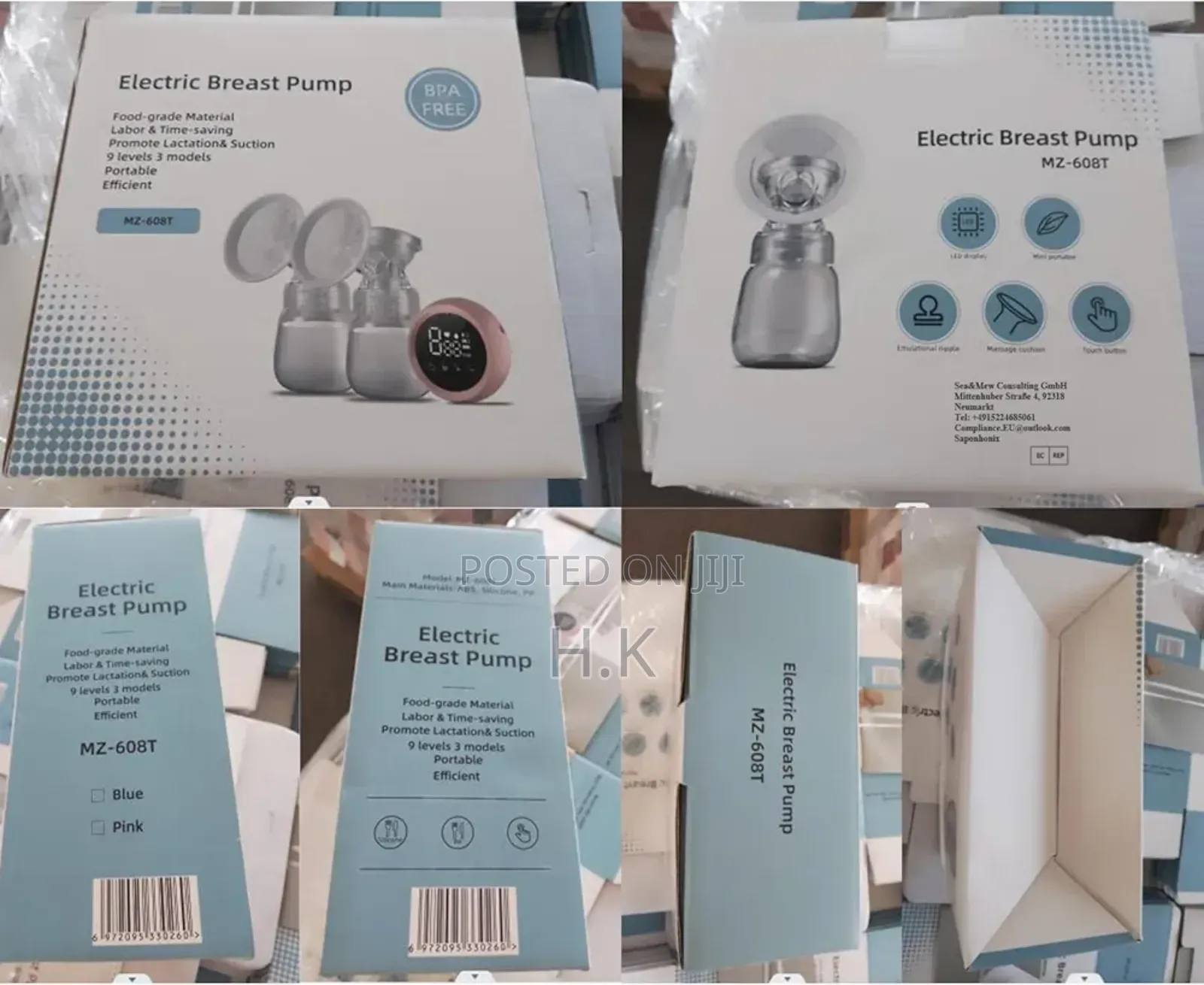 Electric Breast Pump, Model: Mz-608t