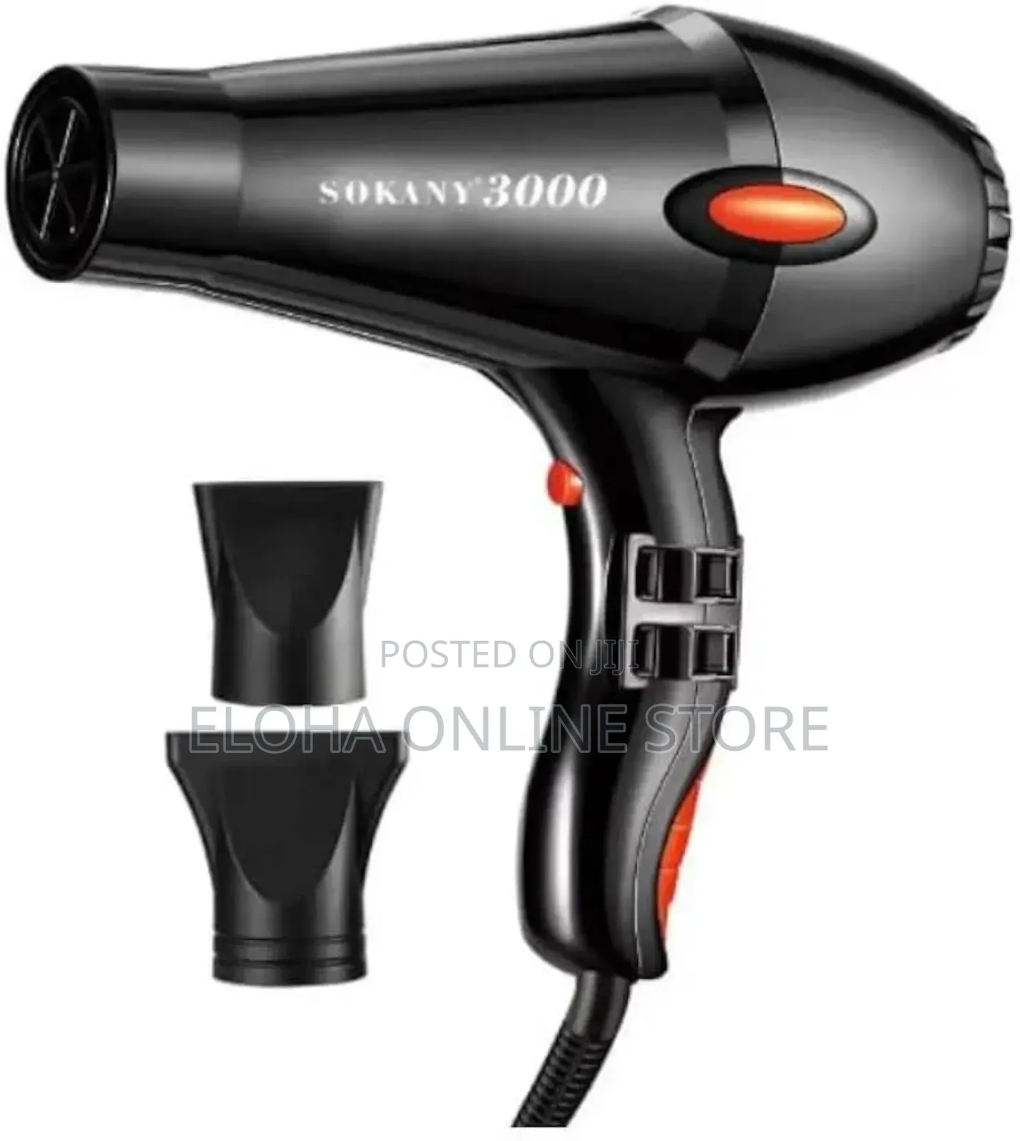Sokany Professional Hair Dryer 3000w Black Sk-3001