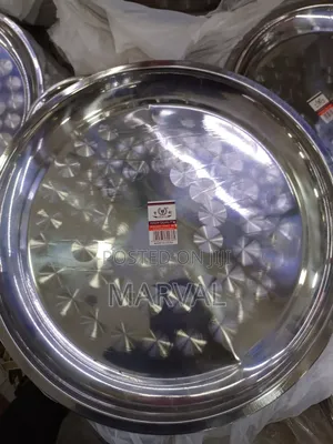 6pieces of 50 Inch Round Stainless Steel Serving Tray