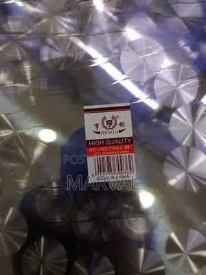 6pieces of 50 Inch Round Stainless Steel Serving Tray