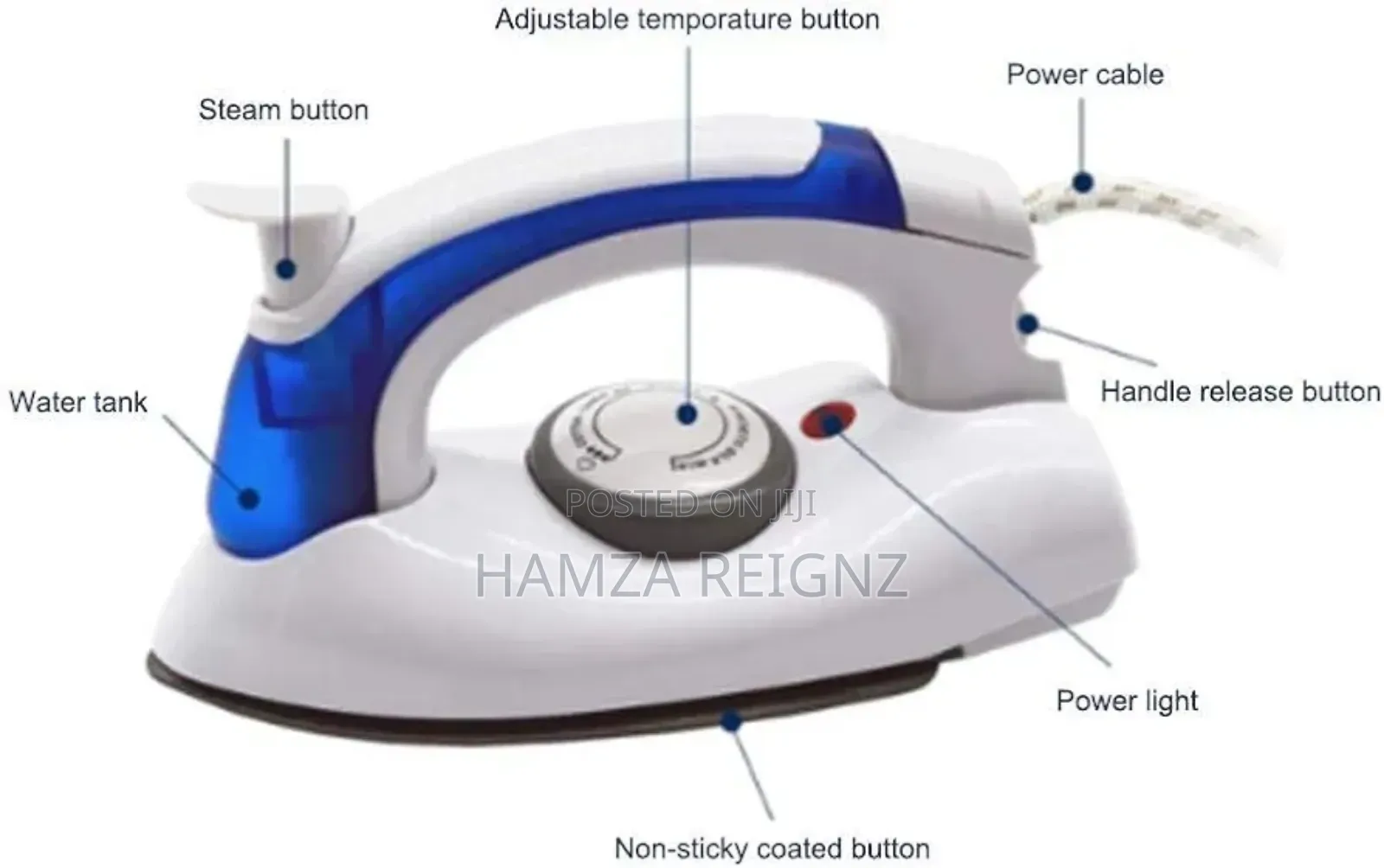 Travel Mini Steam Iron, Electric Home/Travel Iron