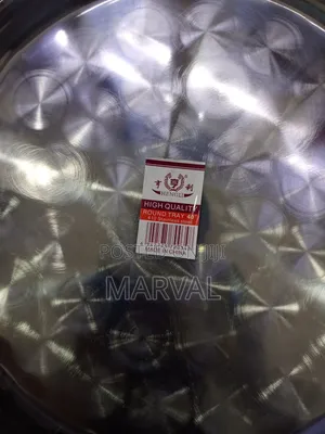 6pcs of 40 Inch Round Stainless Steel Serving Tray