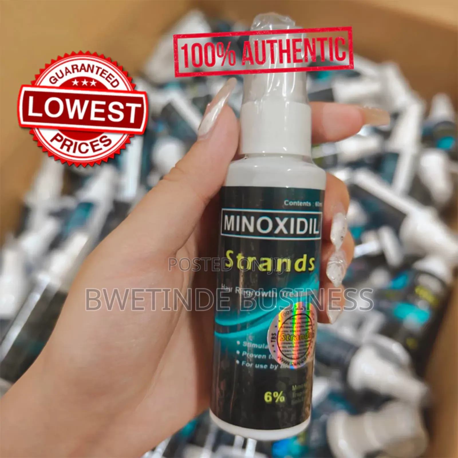 Minoxidil Strands Hair Regrowth Treatment 60ml