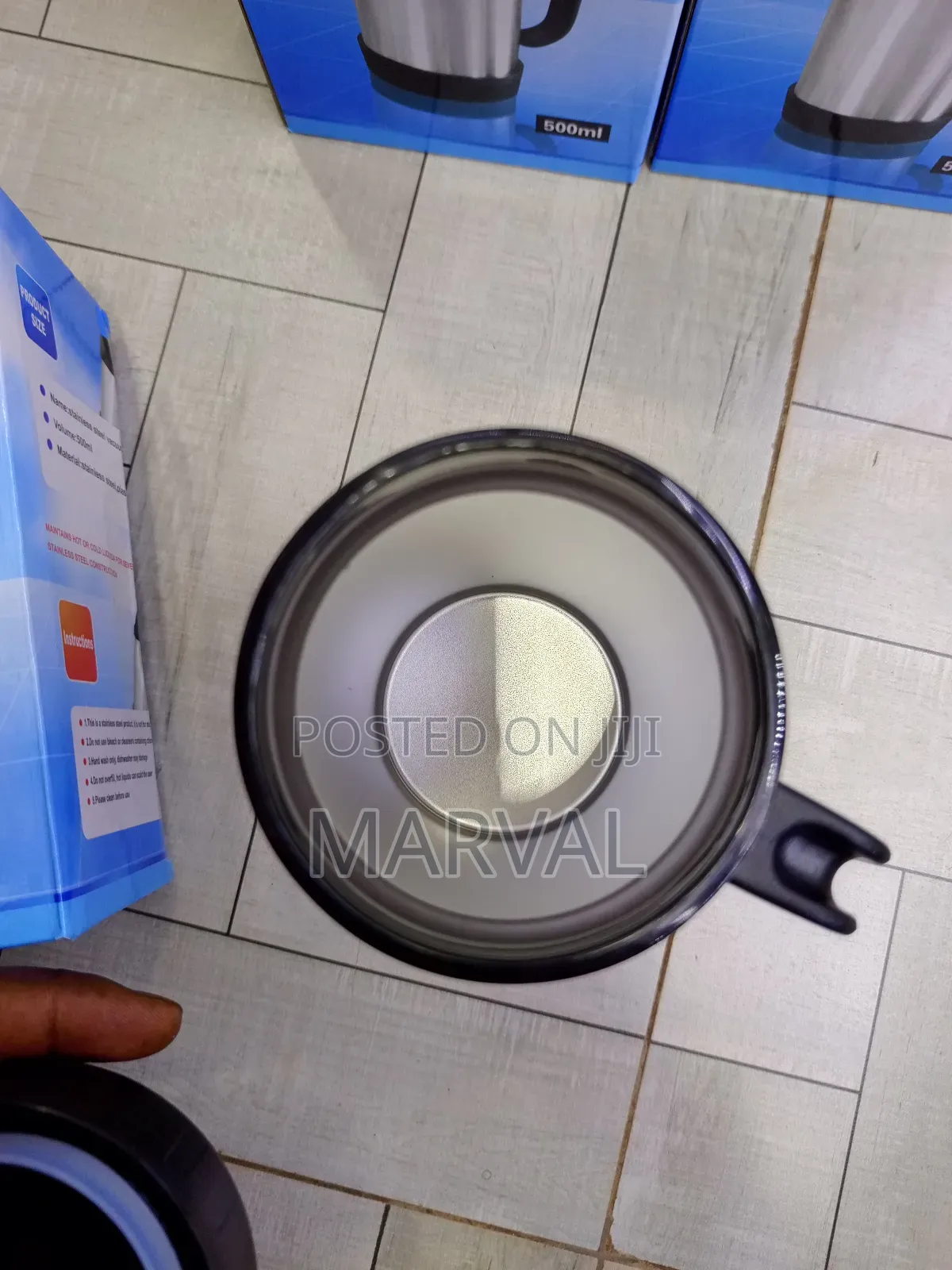 500mls Stainless Steel Vacuum Travel Mug (777)