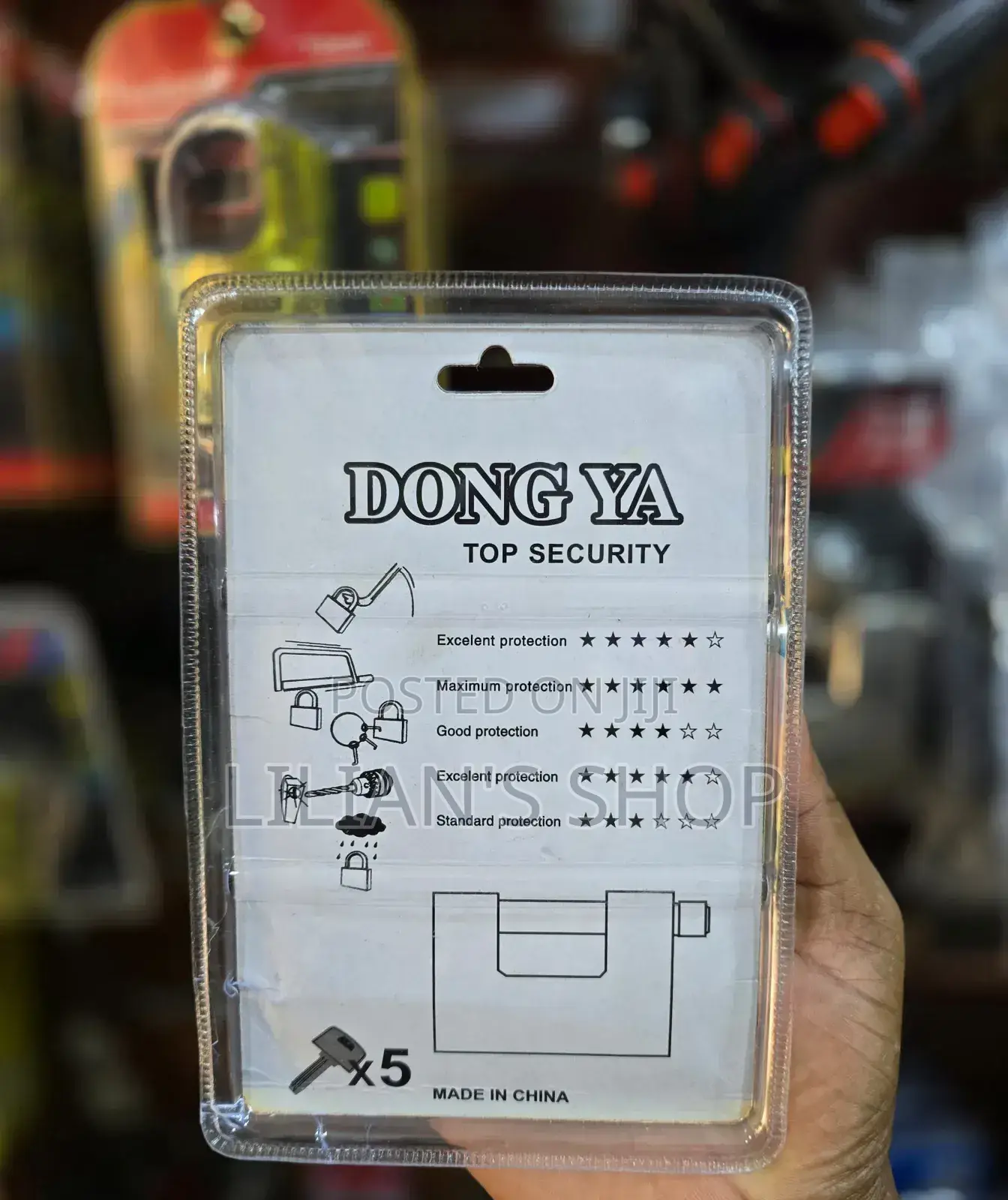 Dongya 94mm Original Heavy-Duty Stainless Steel Padlock