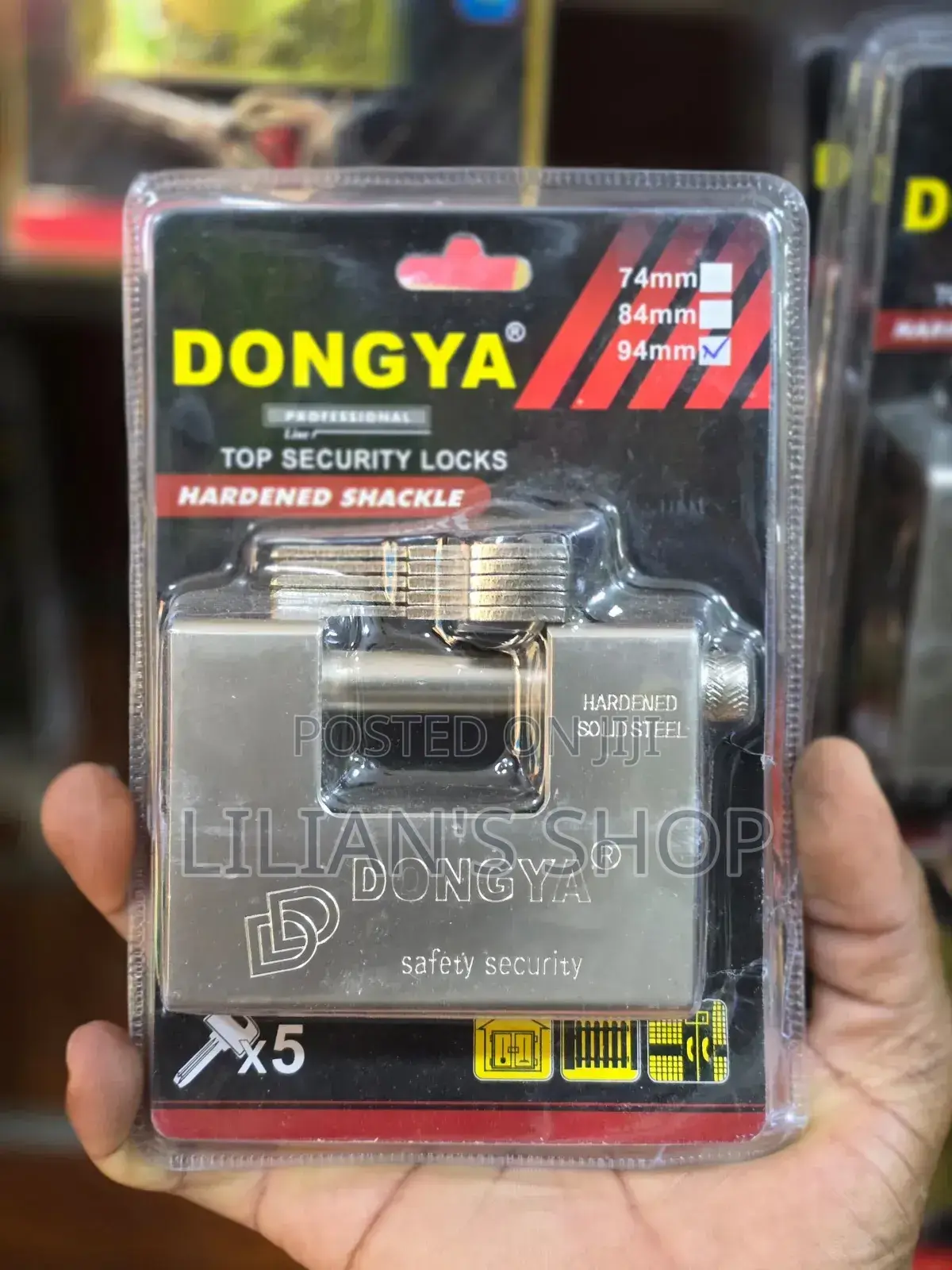 Dongya 94mm Original Heavy-Duty Stainless Steel Padlock