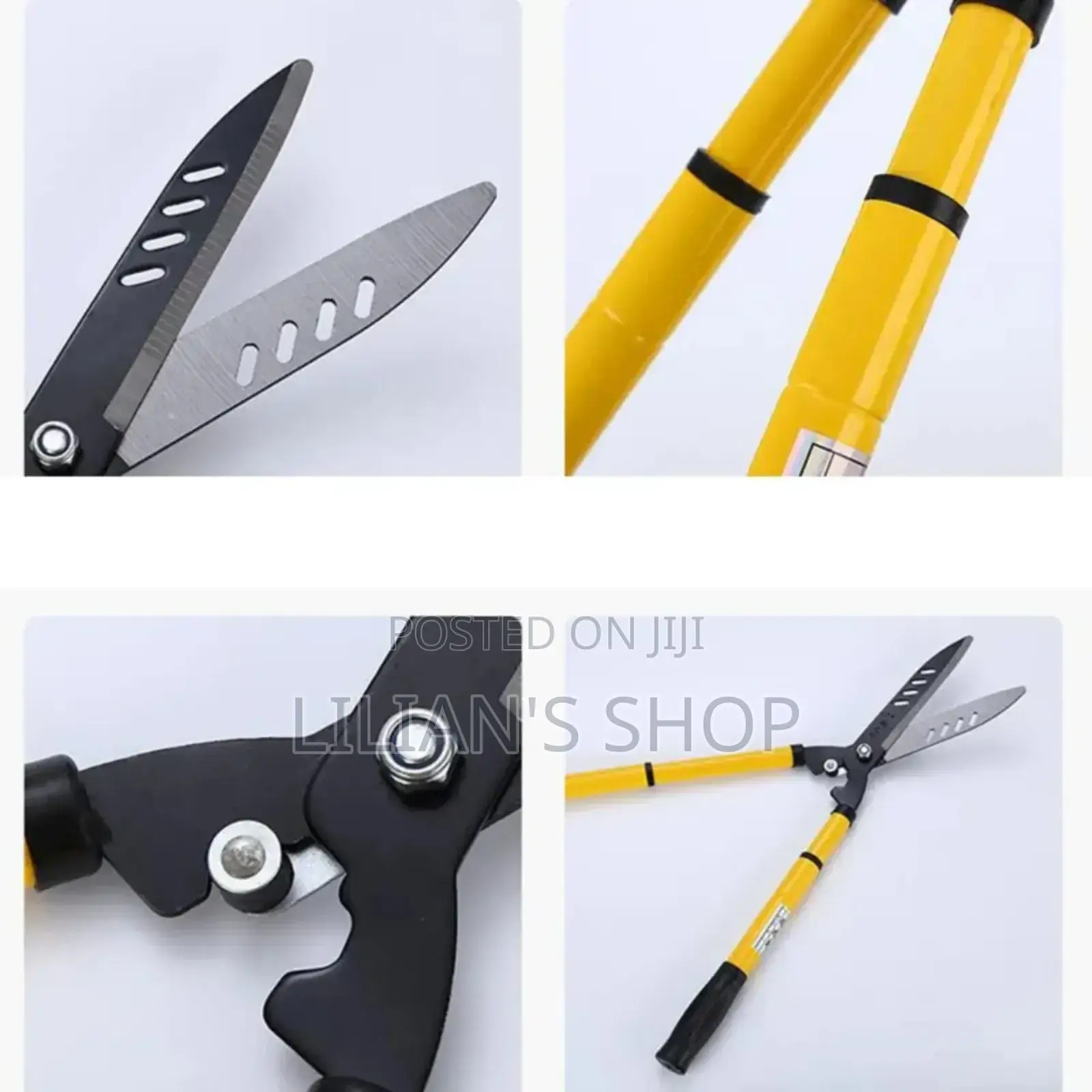 Heavy Duty Metal Garden Hedge Shear Cutter Black Yellow