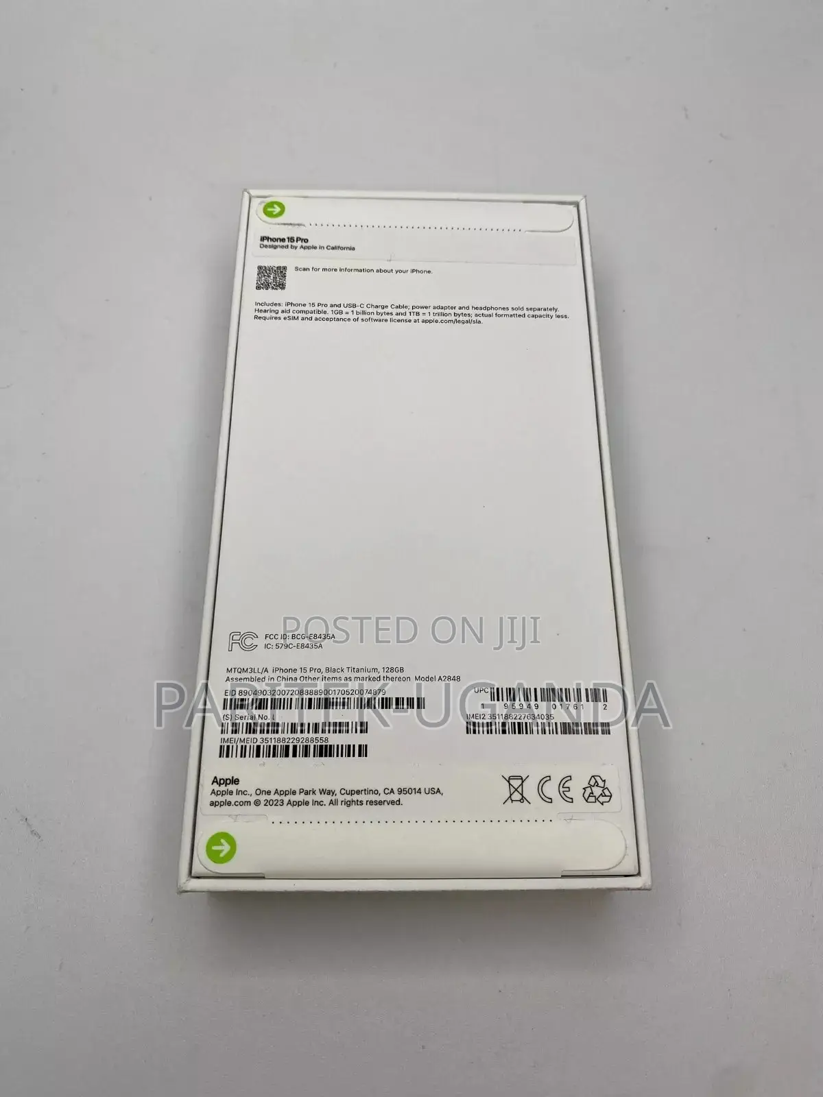 New Apple iPhone 15 Pro 128 GB Black