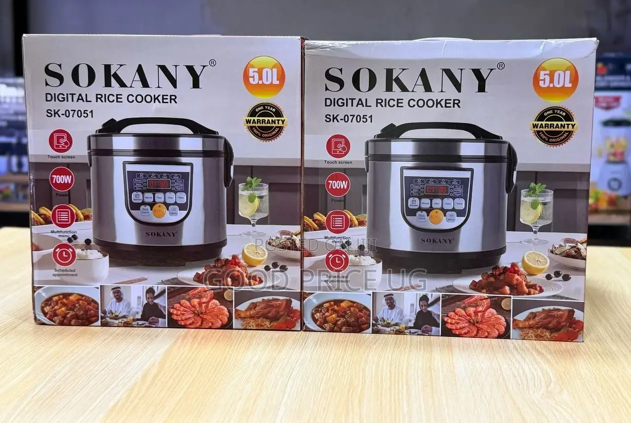 5l Sokany Digital Rice Cooker Sk-07051 1year Warranty