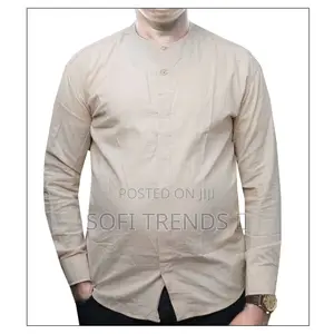 Gents Collarless Linen Shirts