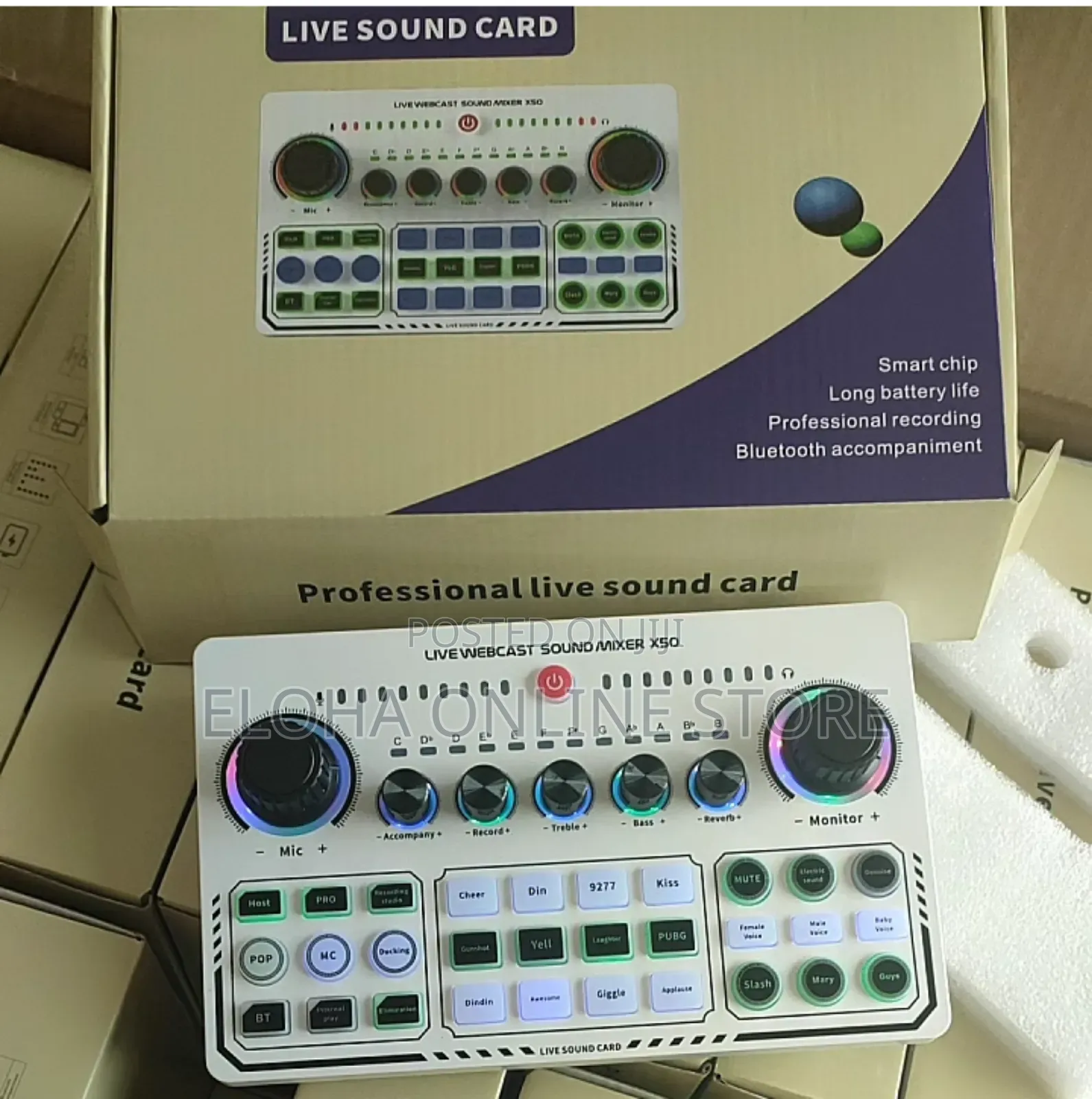 Portable Audio Mixer/Live Sound Card X50
