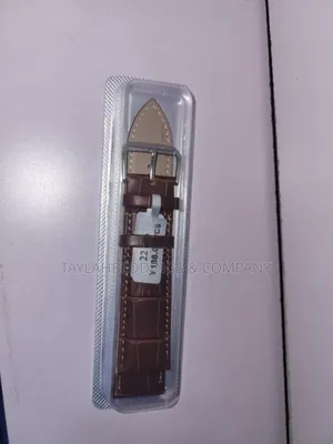 22mm Stech Premium Long Buckle Leather Strap for Watch