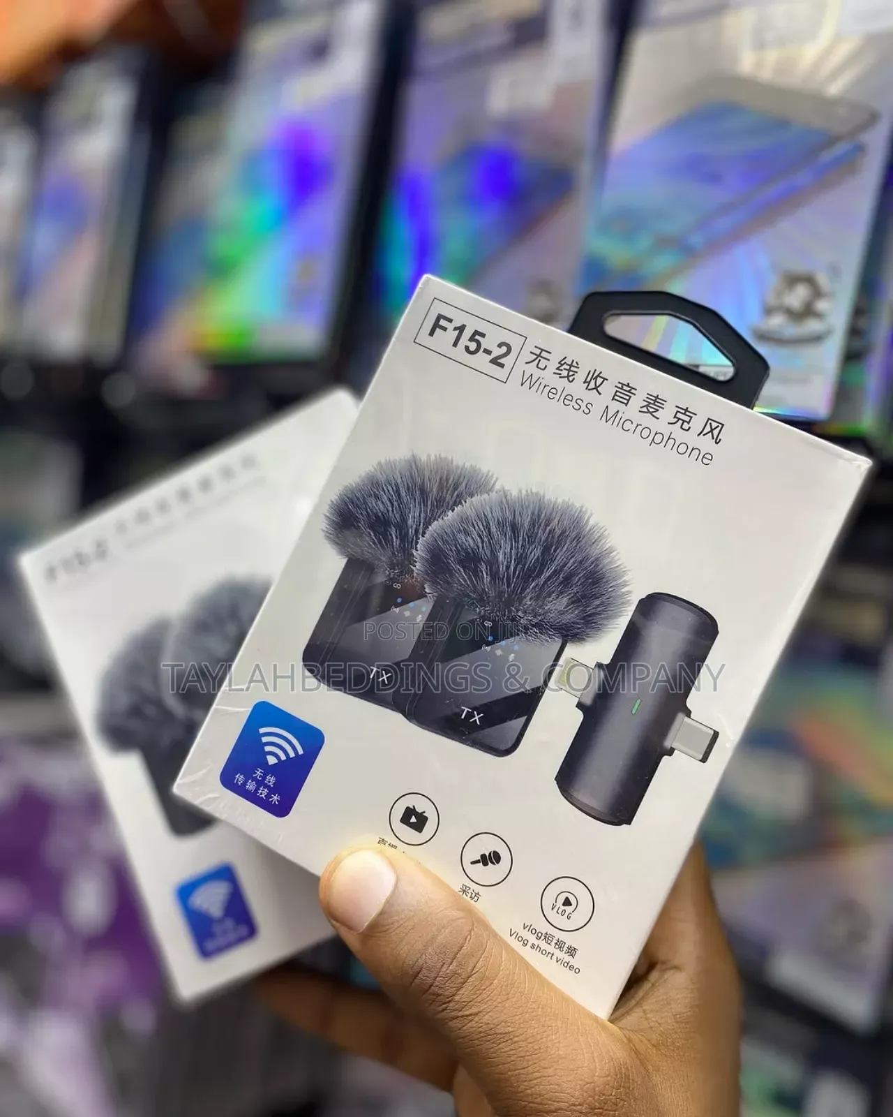 F15 3 in 1 Wireless Microphone, Noise Cancellation