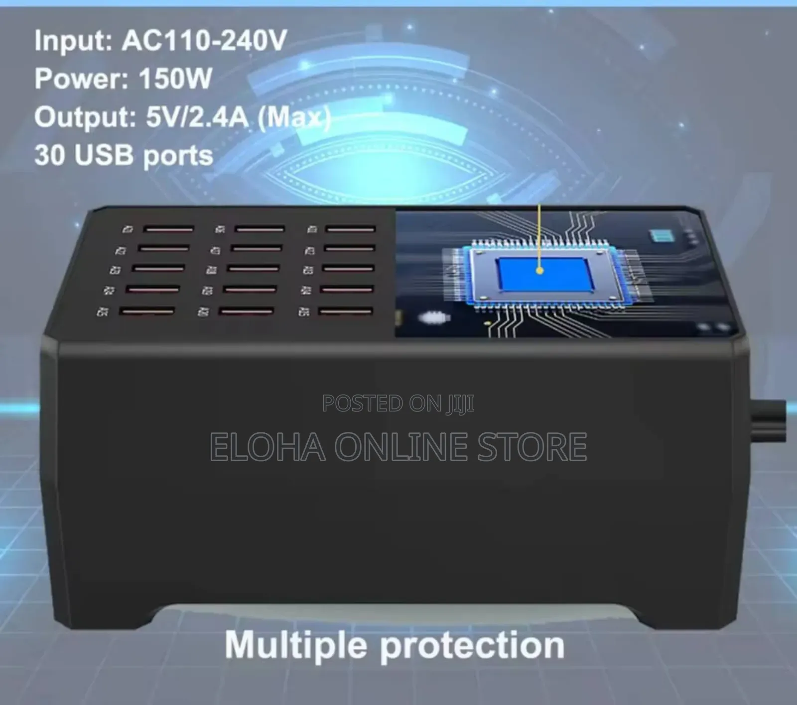 Usb Charger 30 Ports 150w Fast Charging Station Dock