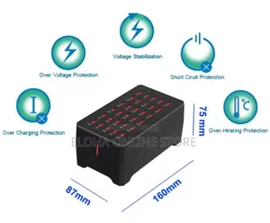 Usb Charger 30 Ports 150w Fast Charging Station Dock