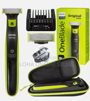 Philips Oneblade Electric Razor Qp2724/20 + Case Green/Black