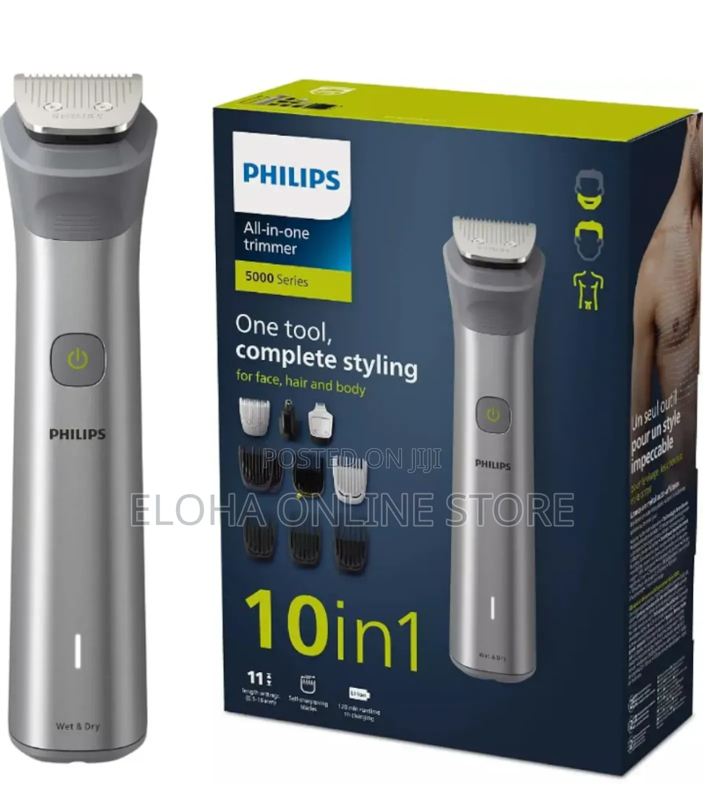 Philips All-in-One Series5000 10-in-1 Face,Hair, Bodytrimmer