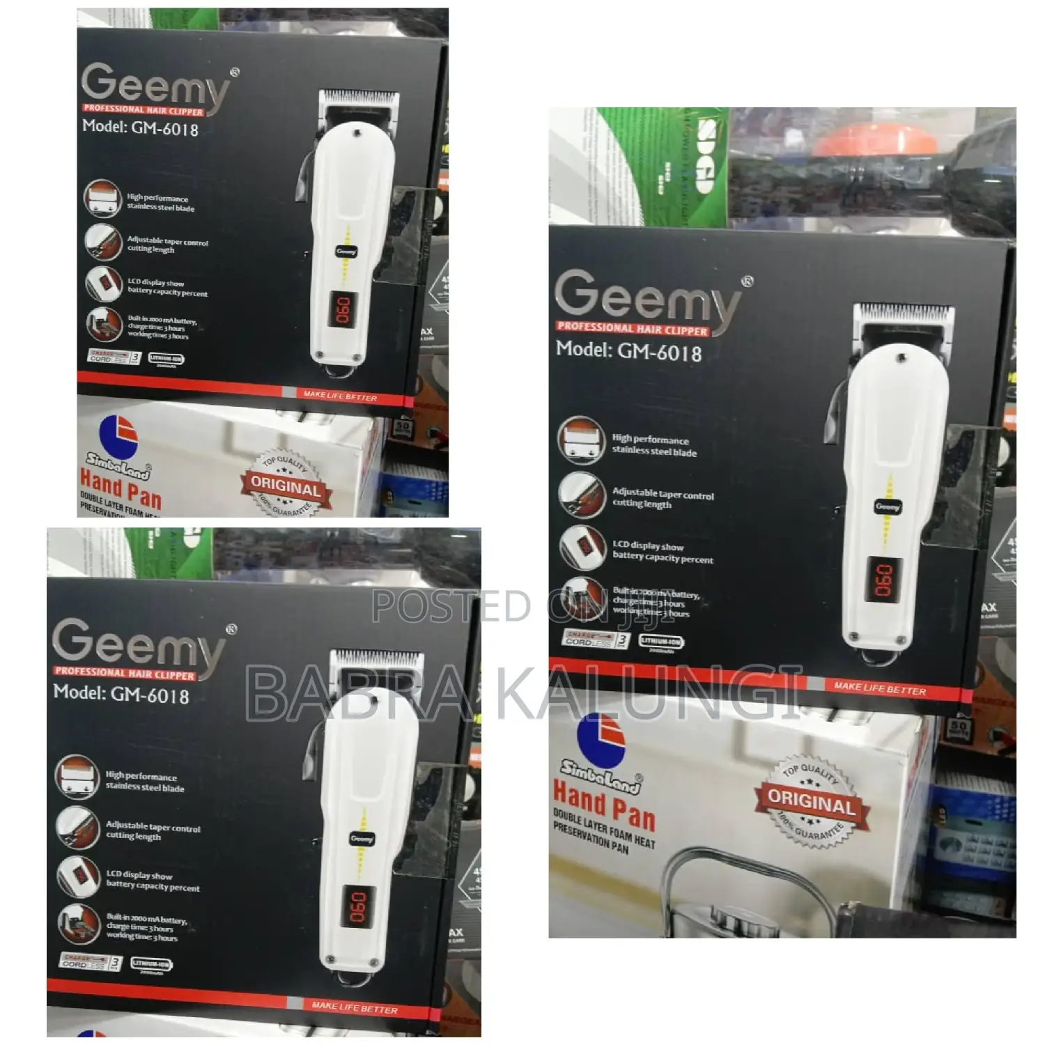 Geemy Rechargeable Hair Clipper