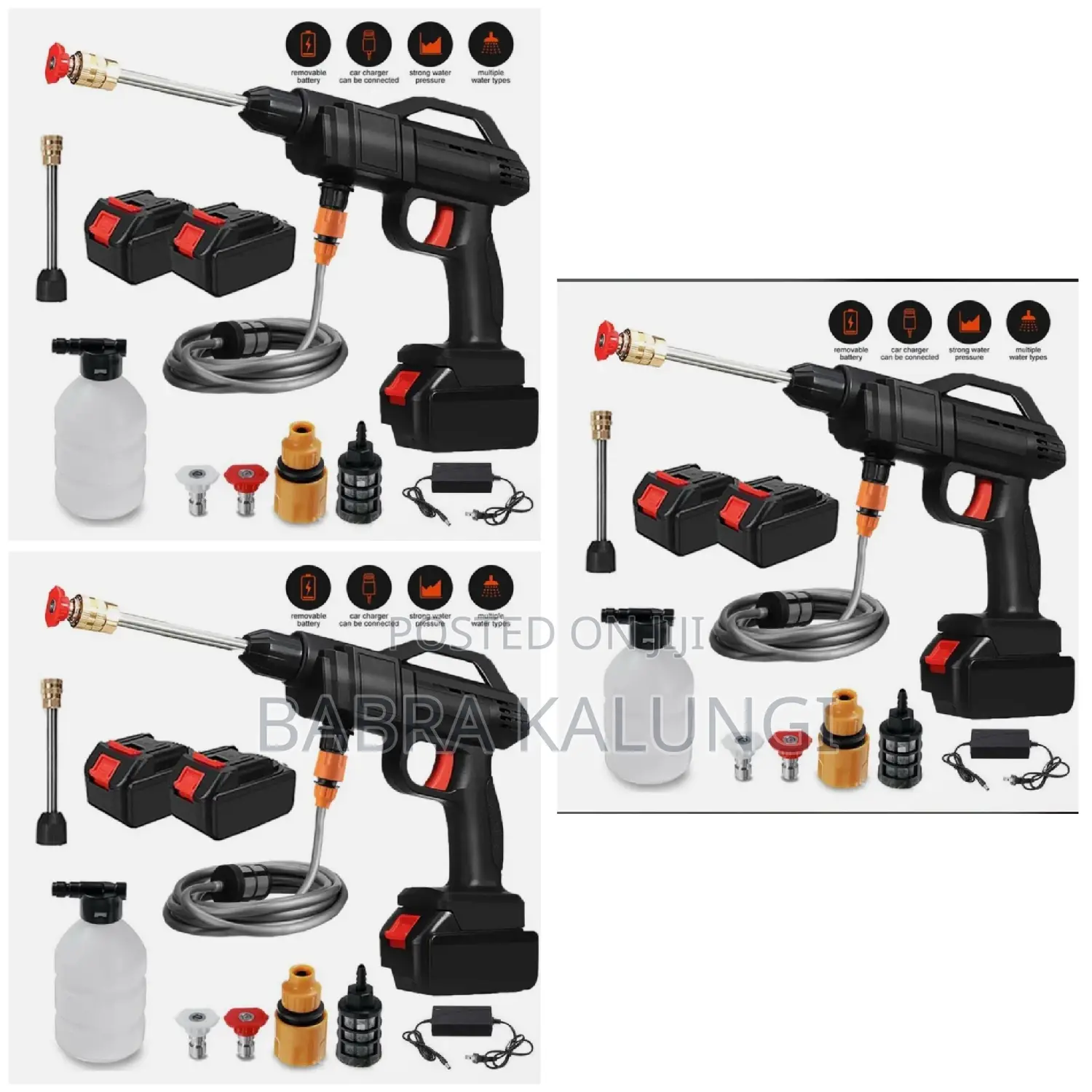 Rechargeable Jet Car Washer Water Gun