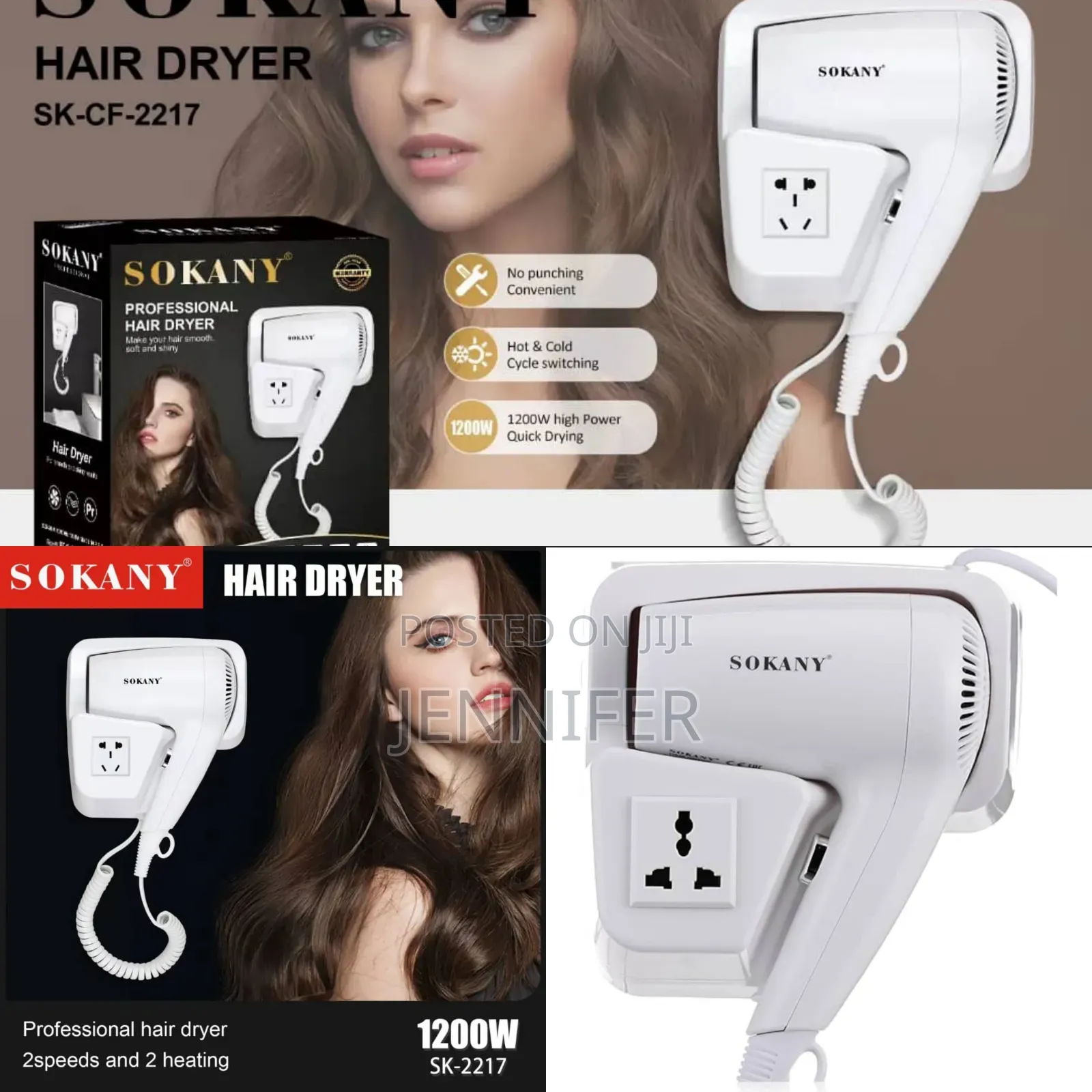Portable Sokany Sk 2217 Hair Dryer