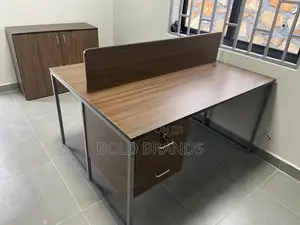 Two Seater Workstation Teak
