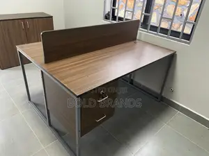 Two Seater Workstation Teak