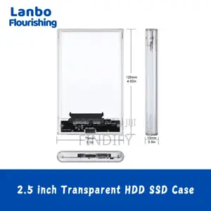 Transparent Case HDD SSD Sata Ili to Usb 3.0