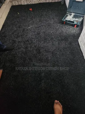 Black Flooring Grass Carpet