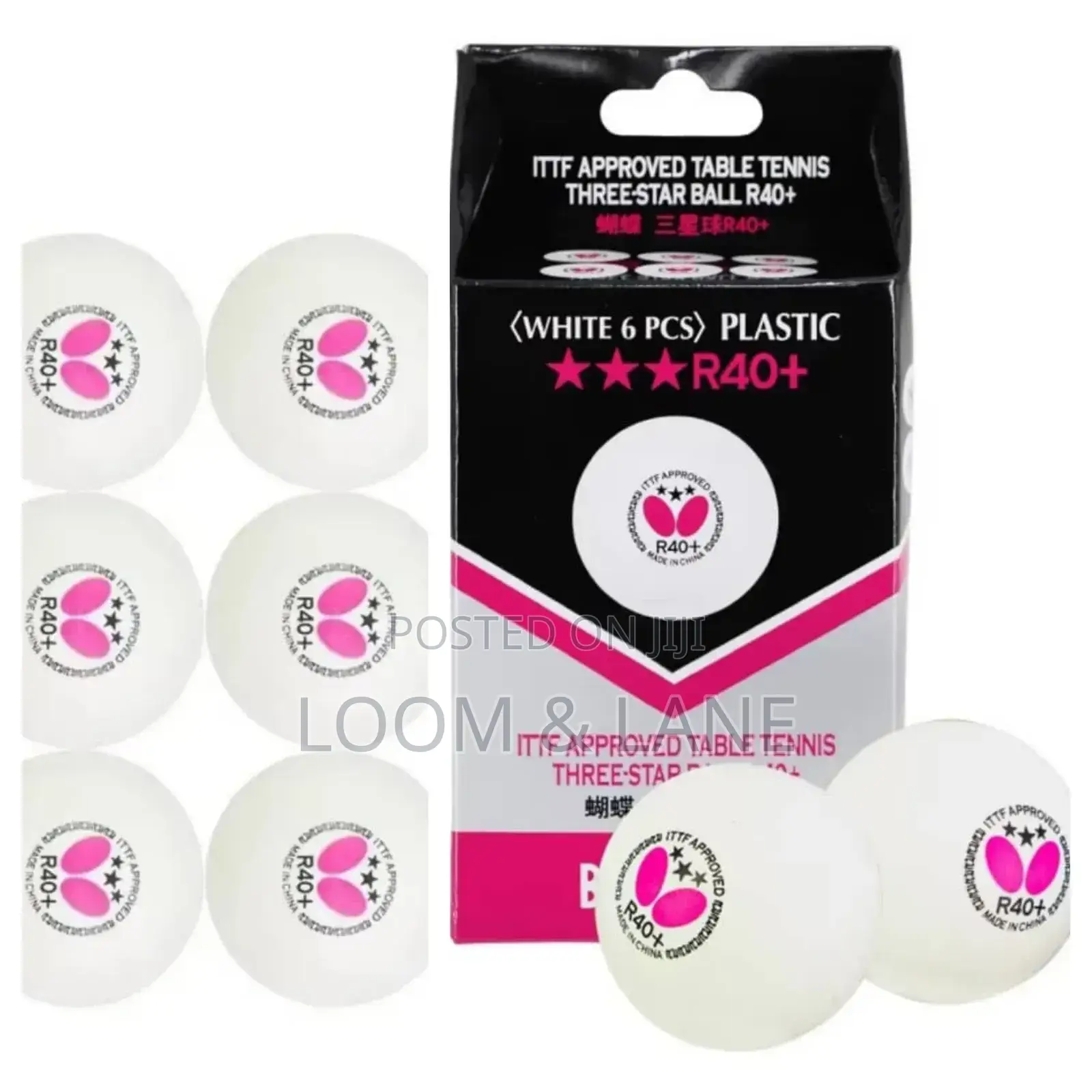 Butterfly R40 Table Tennis Balls 6pcs
