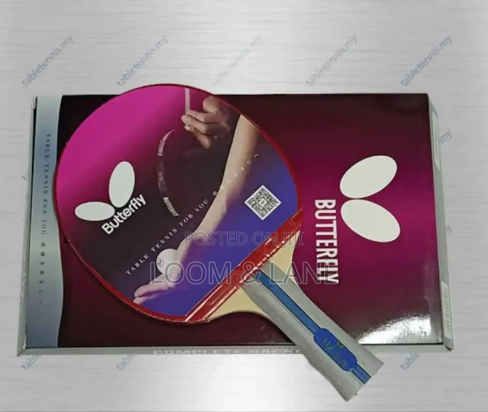 Butterfly Double-Sided Adhesive Table Tennis Racket