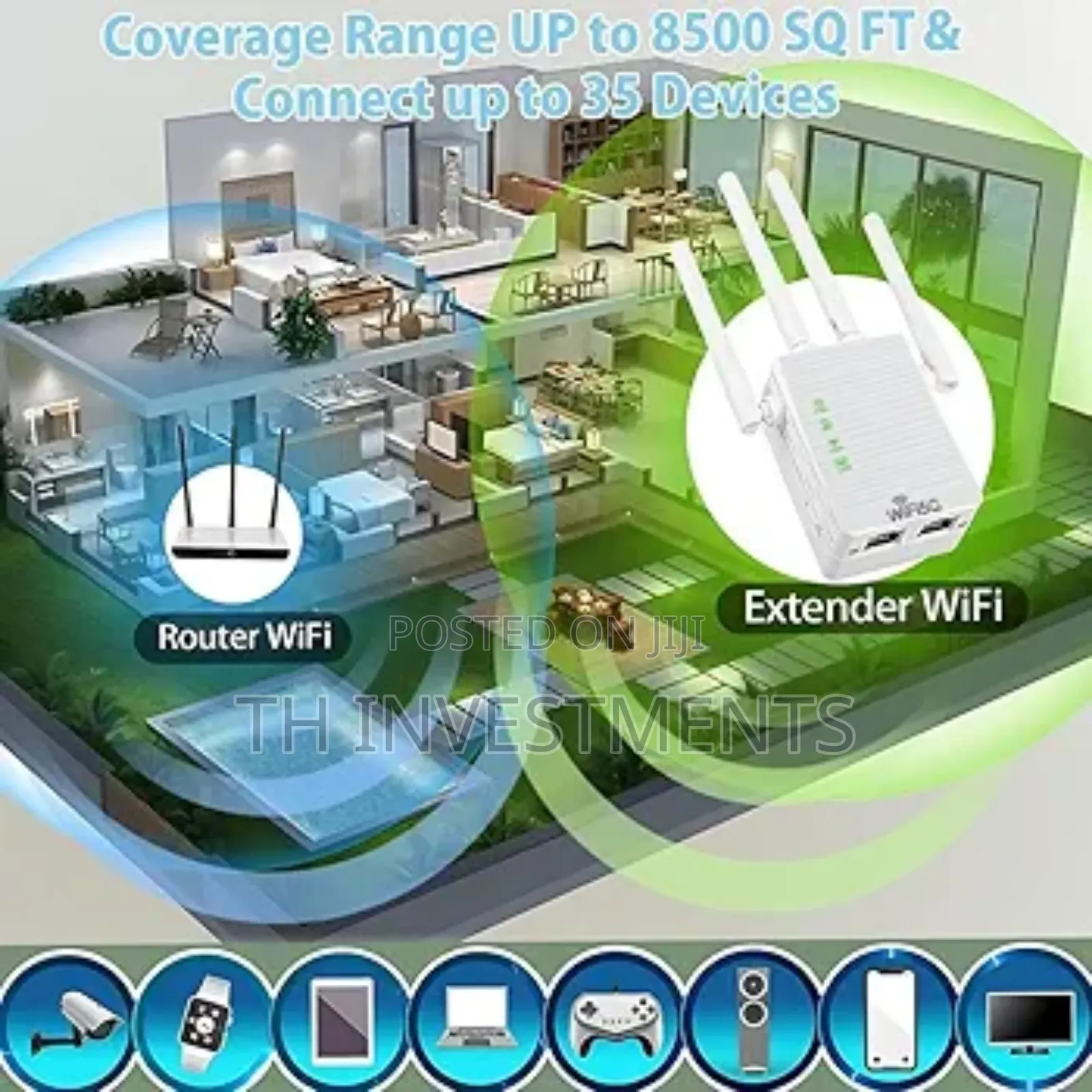 Wifi Extenderwifi Range Extender Signal Enhancer 5g 1200mbps