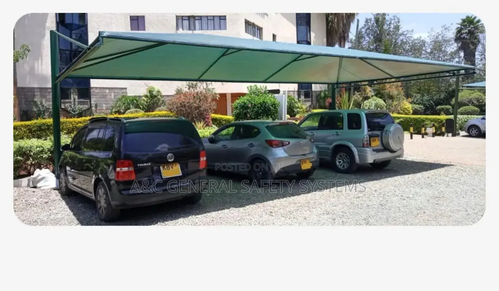 Carports Parking 3 Cars Water and Sunproof