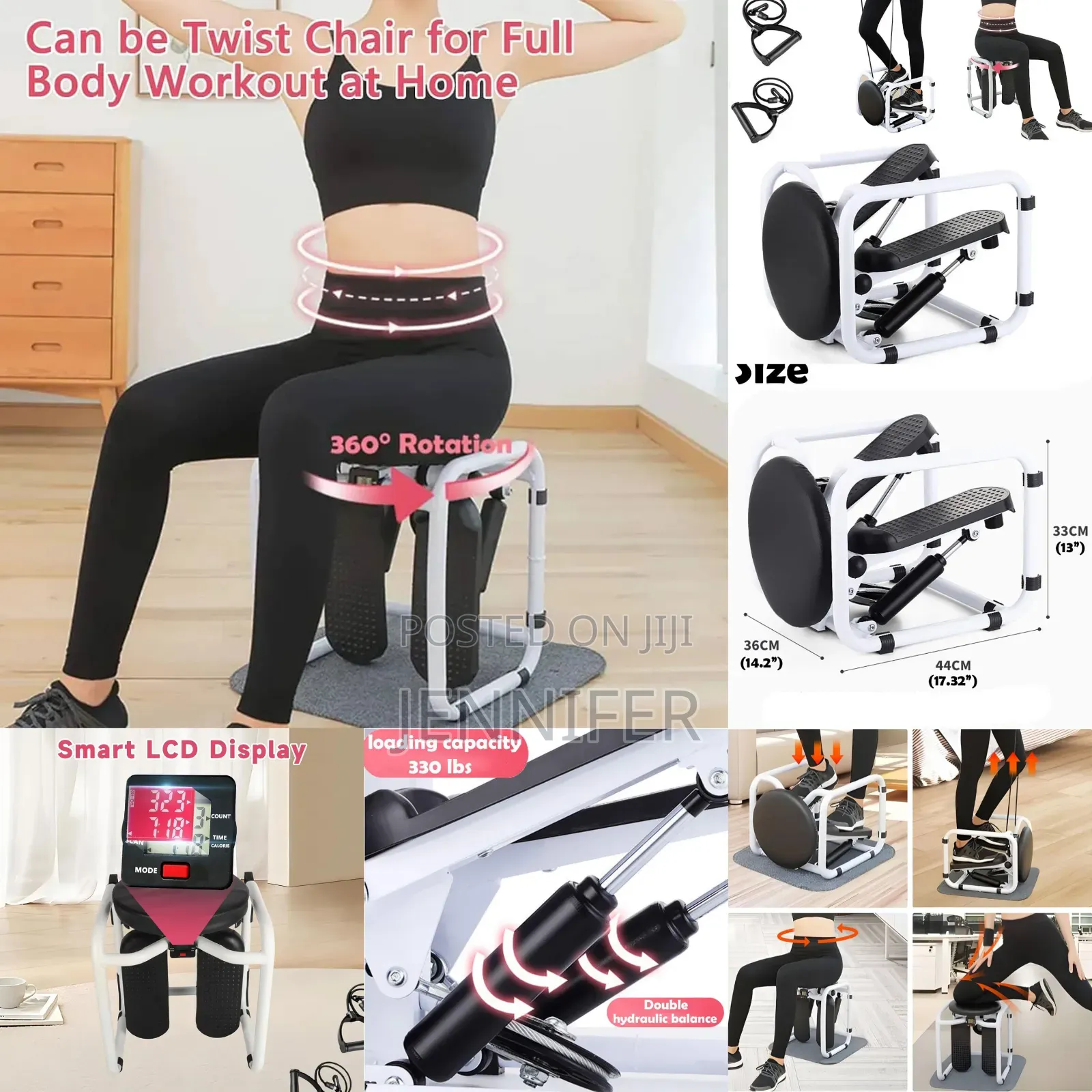 3 in 1 Heavy Duty Cardio Exercise Stepper Machine