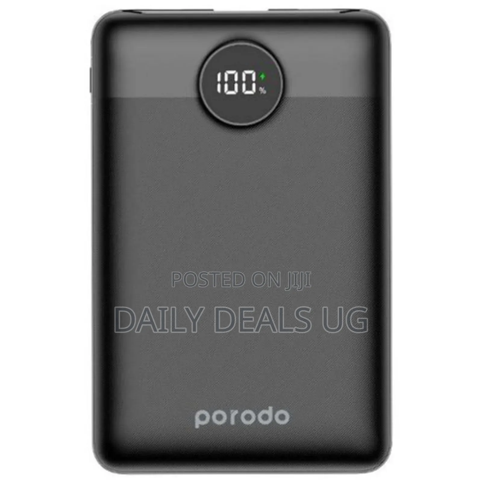 Porodo Super Slim Portable Power Bank 10000 Mah -Black