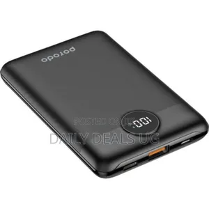 Porodo Super Slim Portable Power Bank 10000 Mah -Black